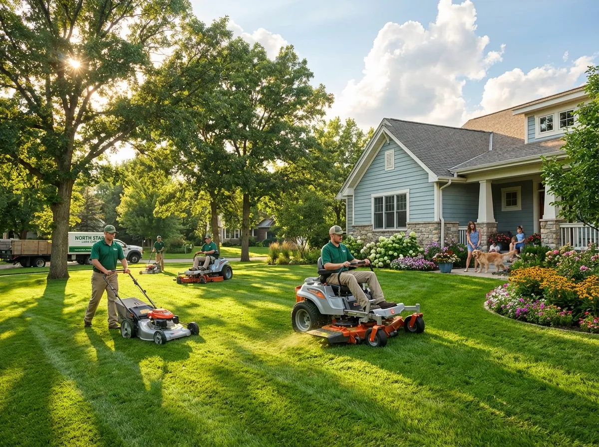 Lawn mowing service completed in Carver MN