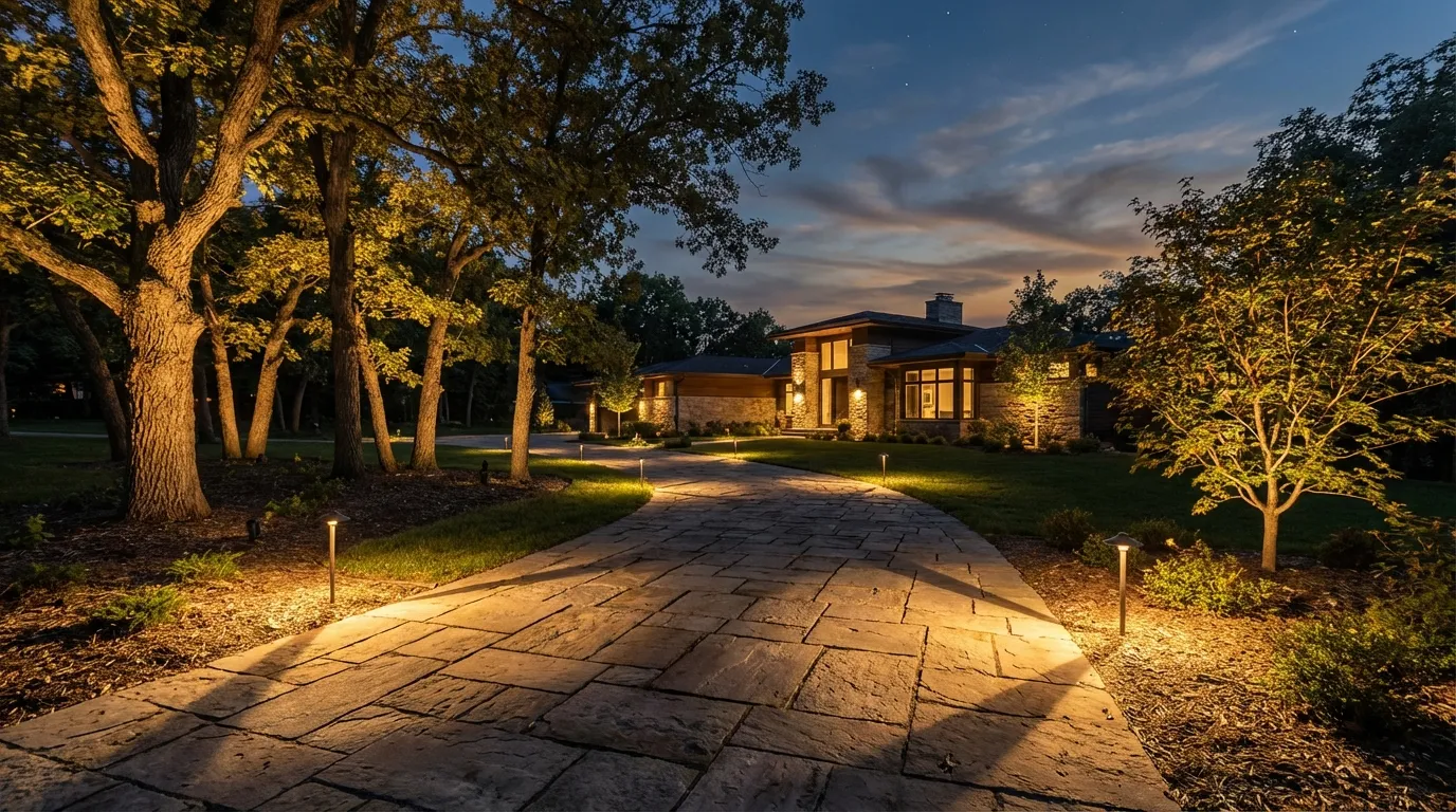 Outdoor lighting project in Carver MN